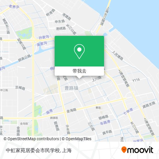 中虹家苑居委会市民学校地图