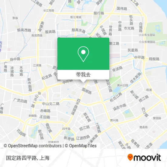 国定路四平路地图
