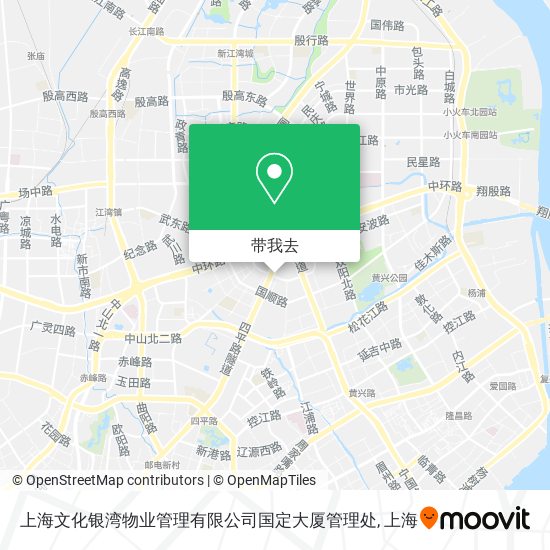 上海文化银湾物业管理有限公司国定大厦管理处地图