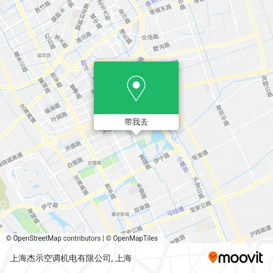 上海杰示空调机电有限公司地图