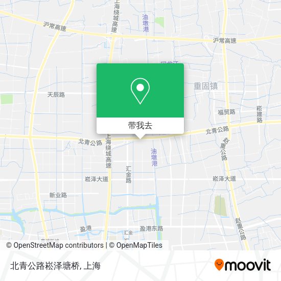 北青公路崧泽塘桥地图