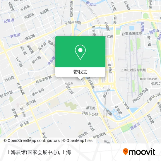 上海展馆(国家会展中心)地图
