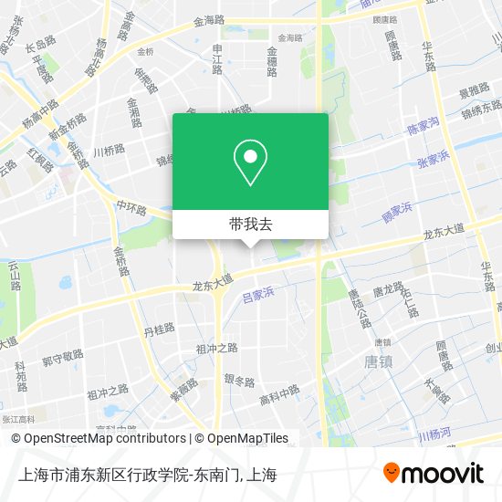 上海市浦东新区行政学院-东南门地图
