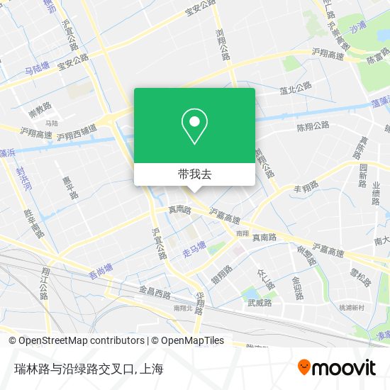 瑞林路与沿绿路交叉口地图