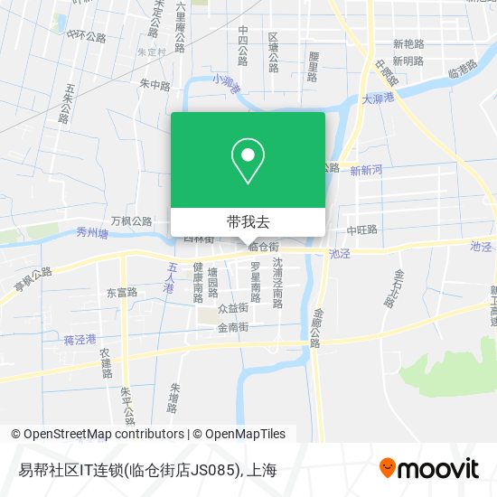 易帮社区IT连锁(临仓街店JS085)地图