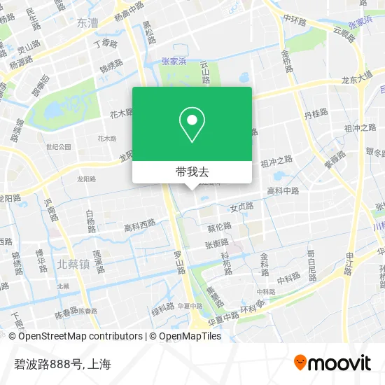碧波路888号地图