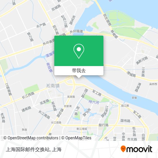 上海国际邮件交换站地图