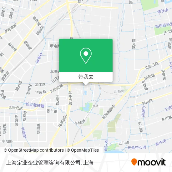 上海定业企业管理咨询有限公司地图