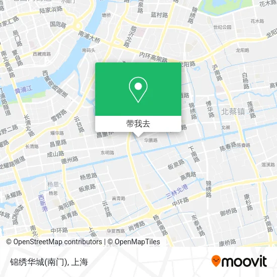 锦绣华城(南门)地图