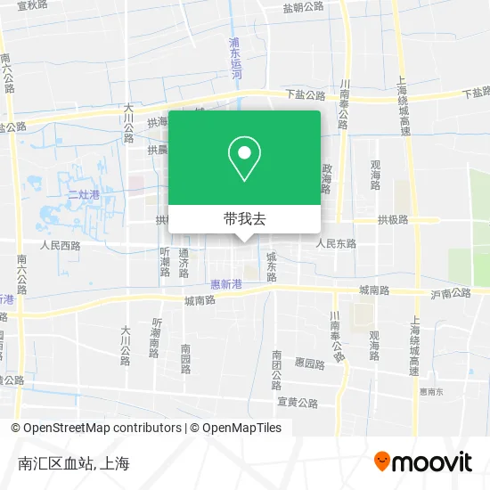 南汇区血站地图