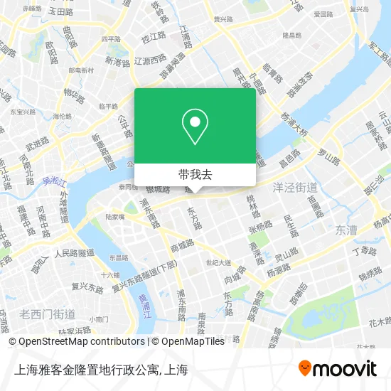 上海雅客金隆置地行政公寓地图