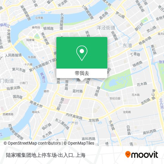 陆家嘴集团地上停车场-出入口地图