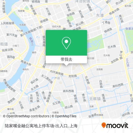 陆家嘴金融公寓地上停车场-出入口地图