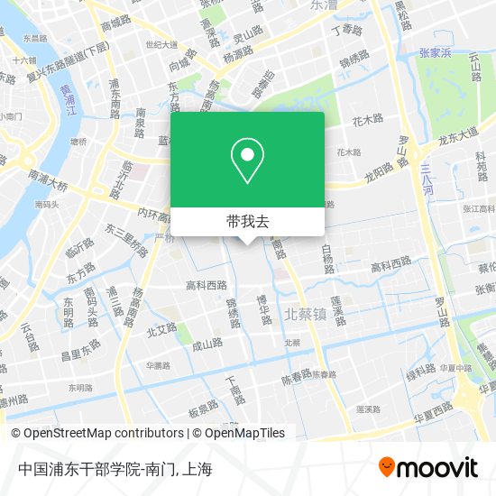 中国浦东干部学院-南门地图