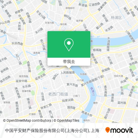 中国平安财产保险股份有限公司(上海分公司)地图