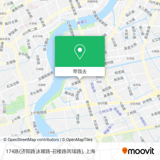 174路(济阳路泳耀路-召楼路闵瑞路)地图