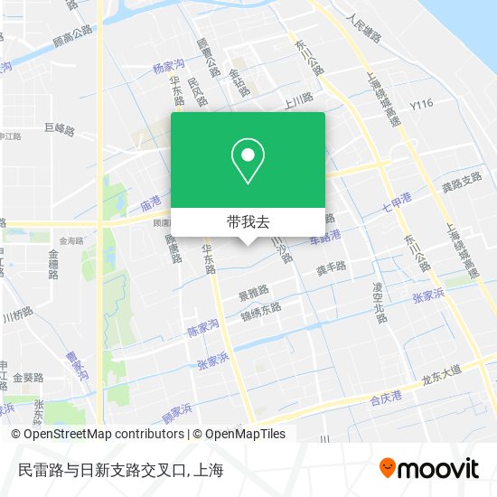 民雷路与日新支路交叉口地图