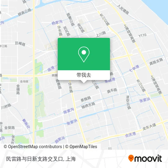 民雷路与日新支路交叉口地图