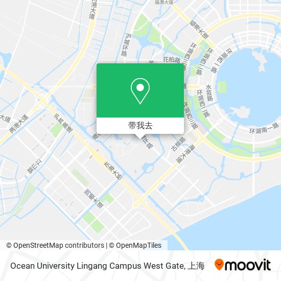 Ocean University Lingang Campus West Gate地图
