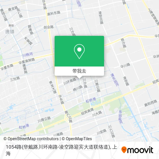 1054路(华戴路川环南路-凌空路迎宾大道联络道)地图