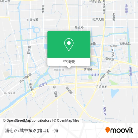 浦仓路/城中东路(路口)地图