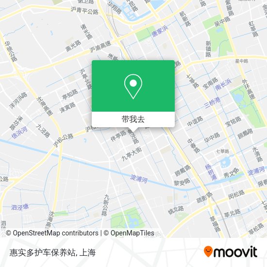 惠实多护车保养站地图