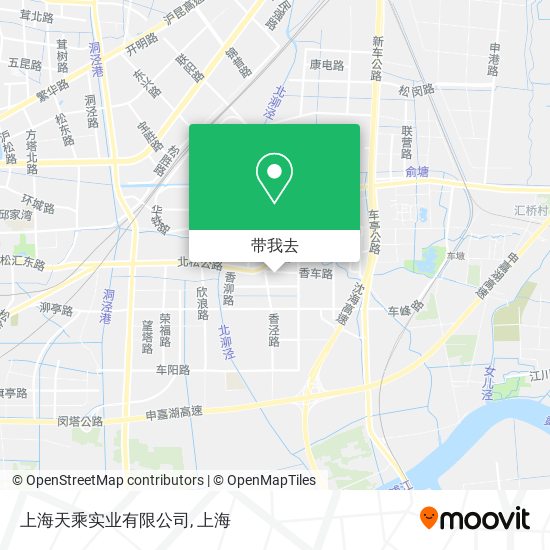 上海天乘实业有限公司地图