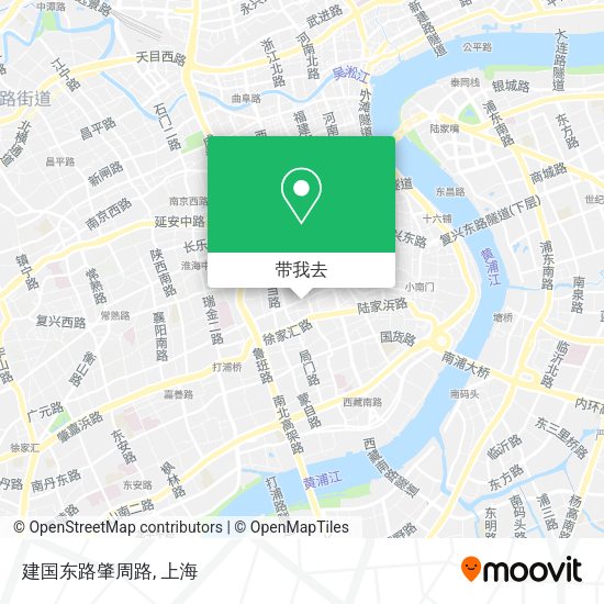 建国东路肇周路地图