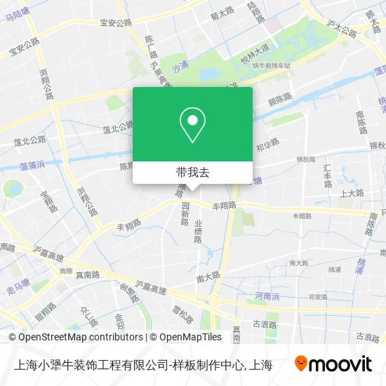 上海小犟牛装饰工程有限公司-样板制作中心地图