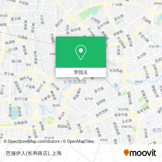 芭俪伊人(长寿路店)地图