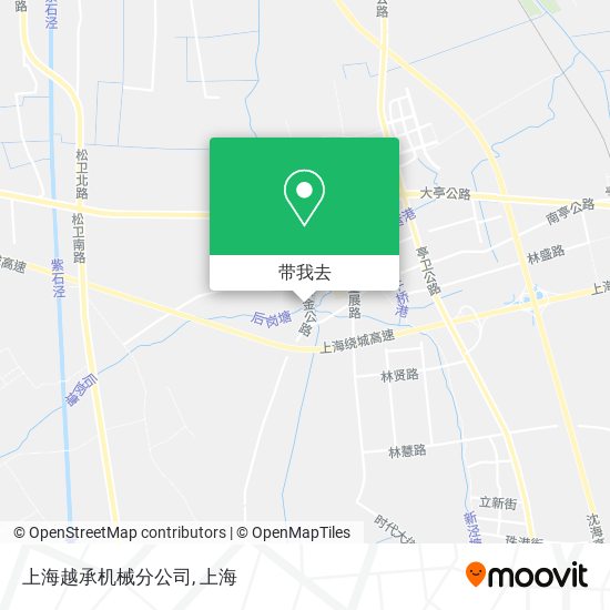 上海越承机械分公司地图
