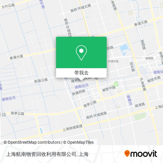 上海航南物资回收利用有限公司地图