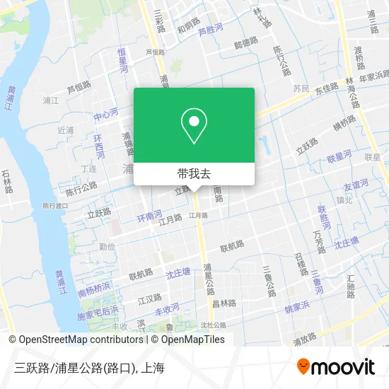 三跃路/浦星公路(路口)地图