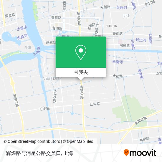 辉煌路与浦星公路交叉口地图