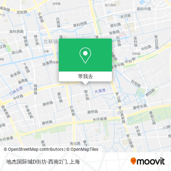 地杰国际城D街坊-西南2门地图