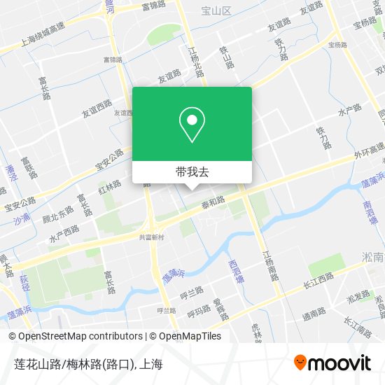 莲花山路/梅林路(路口)地图