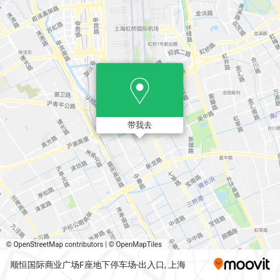 顺恒国际商业广场F座地下停车场-出入口地图