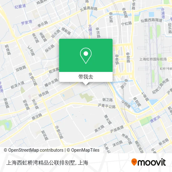 上海西虹桥湾精品公联排别墅地图