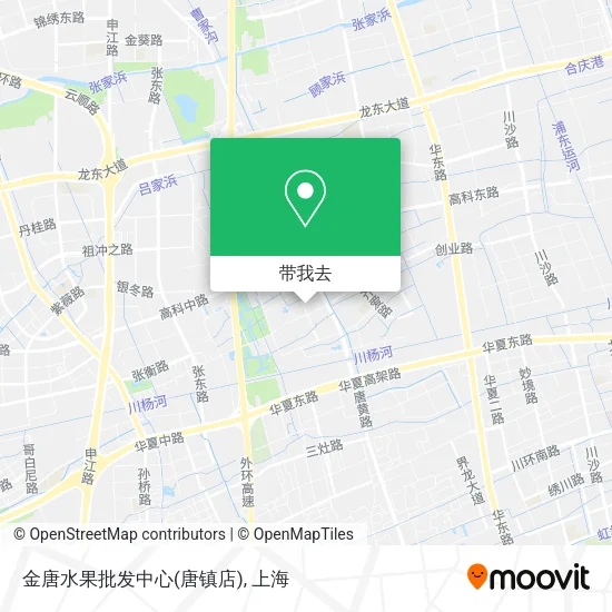 金唐水果批发中心(唐镇店)地图