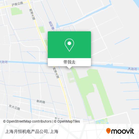 上海月恒机电产品公司地图