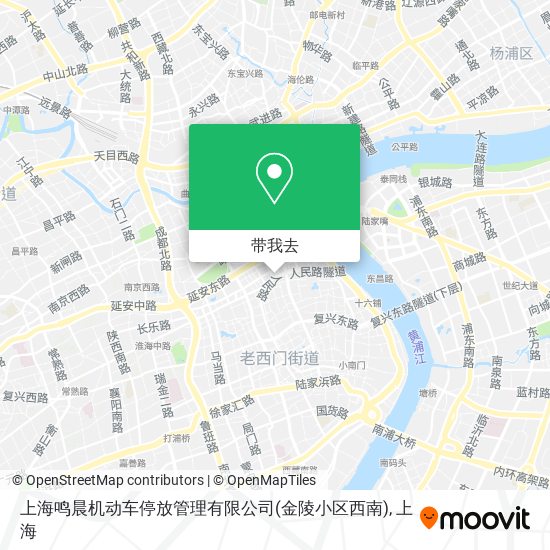 上海鸣晨机动车停放管理有限公司(金陵小区西南)地图