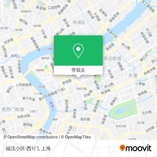 福沈小区-西1门地图