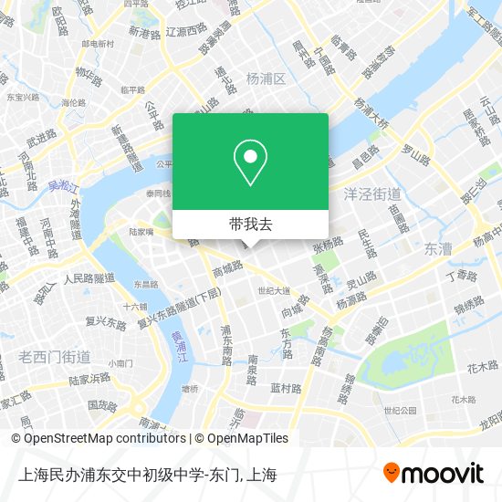 上海民办浦东交中初级中学-东门地图