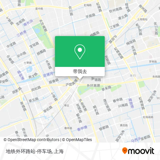 地铁外环路站-停车场地图