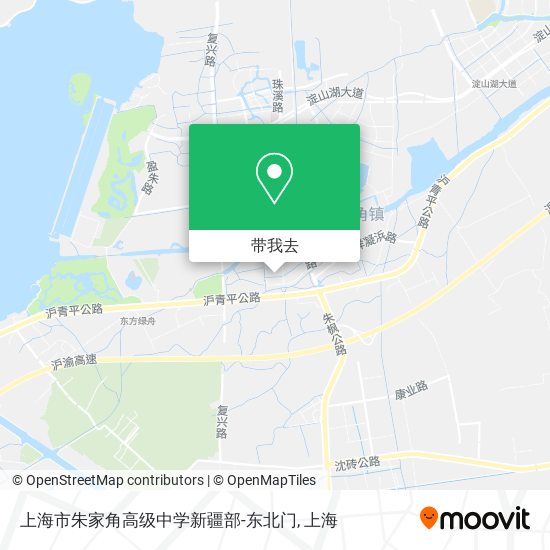 上海市朱家角高级中学新疆部-东北门地图