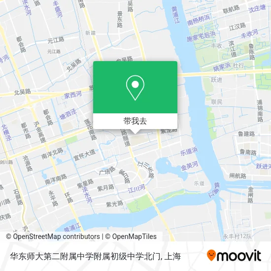 华东师大第二附属中学附属初级中学北门地图