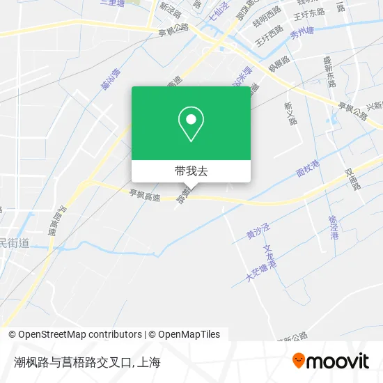 潮枫路与菖梧路交叉口地图