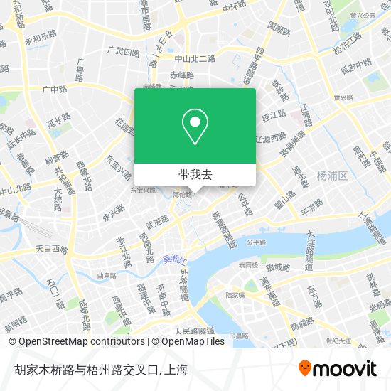 胡家木桥路与梧州路交叉口地图