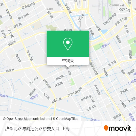 沪亭北路与浏翔公路桥交叉口地图