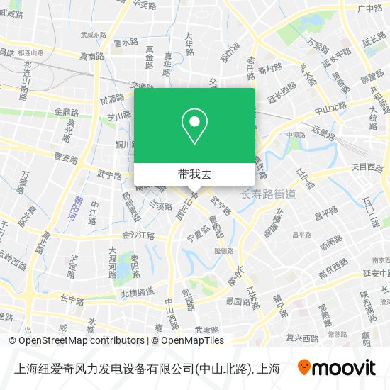 上海纽爱奇风力发电设备有限公司(中山北路)地图